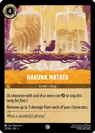 1TFC-027, C, Hakuna Matata (Foil)