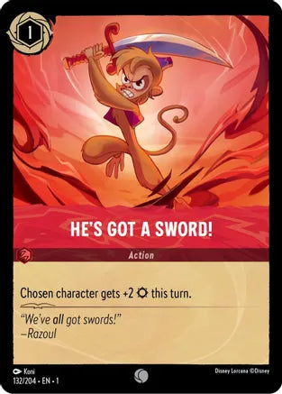 1TFC-132, C, He's Got A Sword! (Foil)