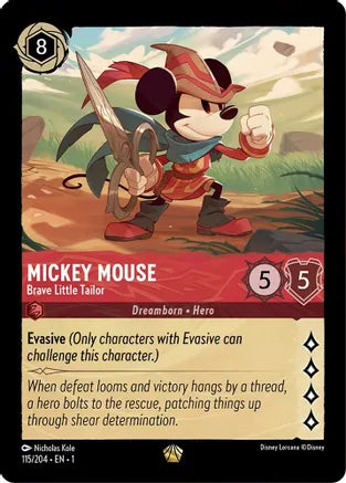 1TFC-115, L, Mickey Mouse - Brave Little Tailor
