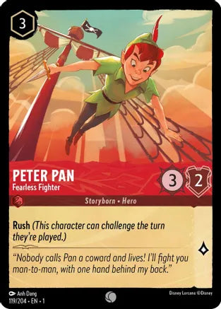 1TFC-119, C, Peter Pan - Fearless Fighter (Foil)