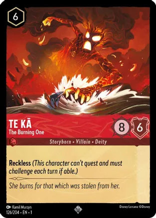 1TFC-126, SR, Te Ka - The Burning One (Foil)