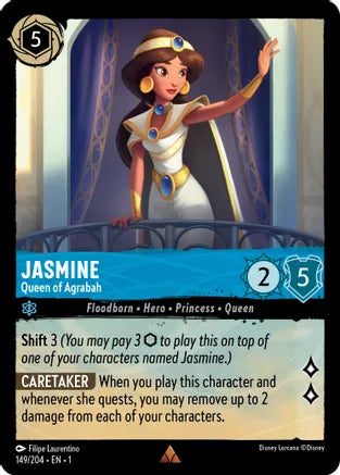 1TFC-149, R, Jasmine - Queen of Agrabah (Foil)