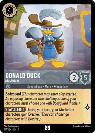 1TFC-177, UC, Donald Duck - Musketeer