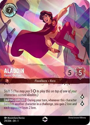 1TFC-211, E, Aladdin - Heroic Outlaw (Alternate Art)