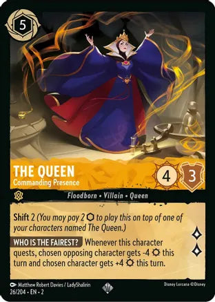 2RTF-026, SR, The Queen - Commanding Presence (Foil)