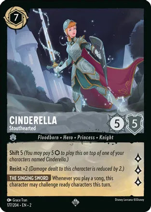 2RTF-177, SR, Cinderella - Stouthearted (Foil)