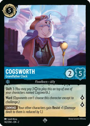 2RTF-142, SR, Cogsworth - Grandfather Clock (Foil)