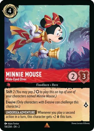 2RTF-114, R, Minnie Mouse - Wide-Eyed Diver (Foil)