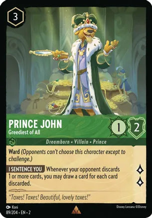 2RTF-089, R, Prince John - Greediest of All