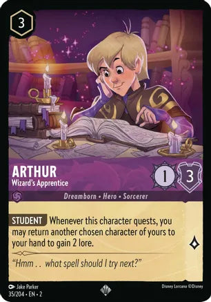 2RTF-035, SR, Arthur - Wizard's Apprentice
