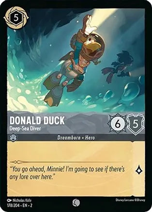 2RTF-178, C, Donald Duck - Deep-Sea Diver (Foil)