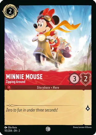 2RTF-115, C, Minnie Mouse - Zipping Around (Foil)