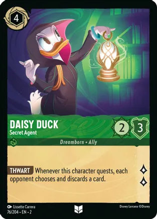 2RTF-076, UC, Daisy Duck - Secret Agent (Foil)
