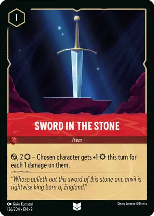 2RTF-136, UC, Sword in the Stone (Foil)