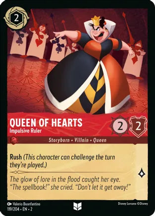 2RTF-119, UC, Queen of Hearts - Impulsive Ruler (Foil)