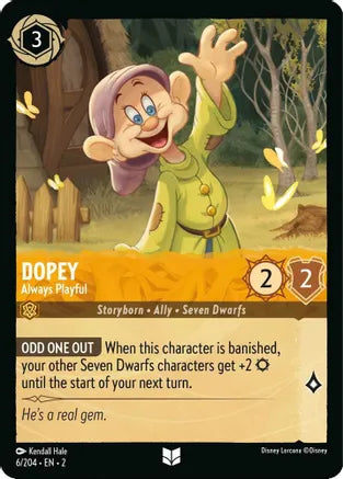 2RTF-006, UC, Dopey - Always Playful (Foil)