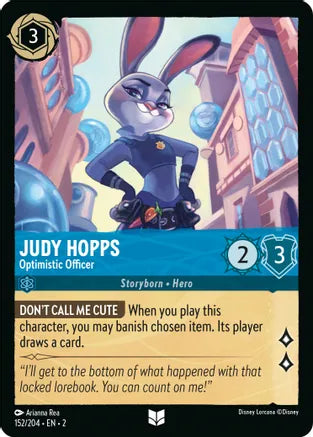 2RTF-152, UC, Judy Hopps - Optimistic Officer (Foil)