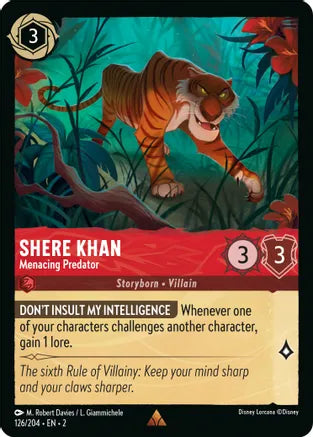2RTF-126, R, Shere Khan - Menacing Predator (Foil)