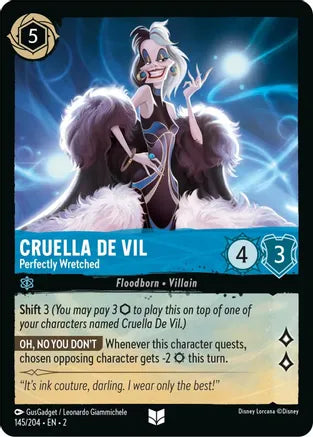 2RTF-145, UC, Cruella De Vil - Perfectly Wretched (Foil)