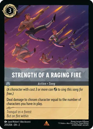2RTF-201, R, Strength of a Raging Fire (Foil)