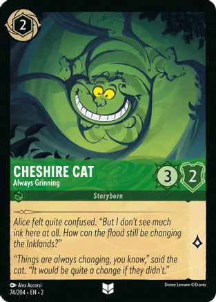 2RTF-074, UC, Cheshire Cat - Always Grinning
