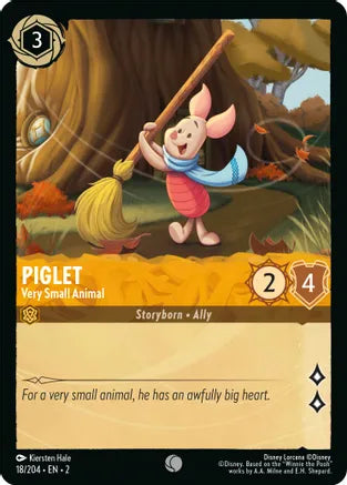 2RTF-018, C, Piglet - Very Small Animal (Foil)