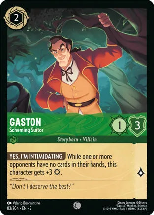 2RTF-083, C, Gaston - Scheming Suitor (Foil)