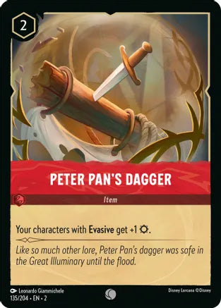 2RTF-135, C, Peter Pan's Dagger (Foil)