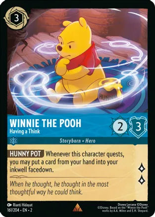 2RTF-161, R, Winnie the Pooh - Having a Think (Foil)