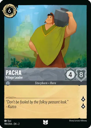 2RTF-190, UC, Pacha - Village Leader (Foil)