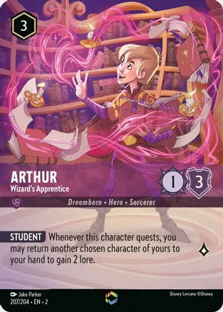 2RTF-207, E, Arthur - Wizard's Apprentice (Alternate Art)