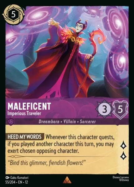 12WIL-055, R, Maleficent - Imperious Traveler