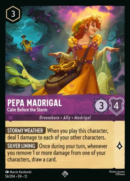 12WIL-056, SR, Pepa Madrigal - Calm Before the Storm (Foil)