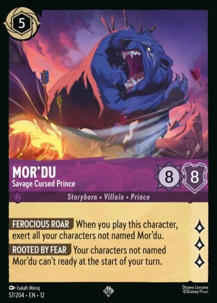 12WIL-057, SR, Mor'du - Savage Cursed Prince