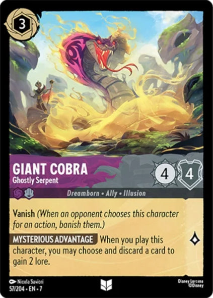 7ARC-057, UC, Giant Cobra - Ghostly Serpent (Foil)