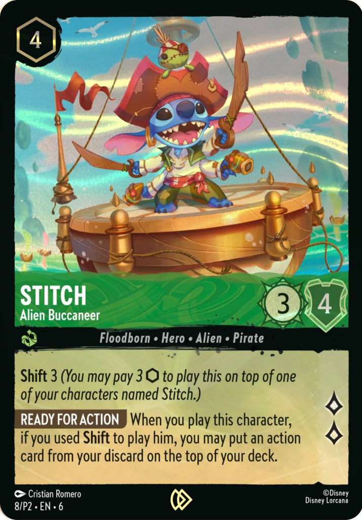 6AZS-072, R, Stitch - Alien Buccaneer (Promo Version)
