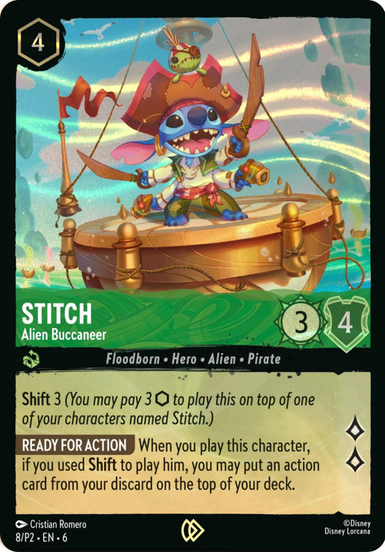 6AZS-072, R, Stitch - Alien Buccaneer (Promo Version)