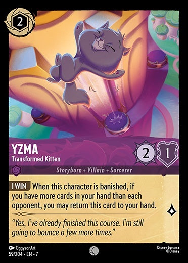 7ARC-059, C, Yzma - Transformed Kitten (Foil)