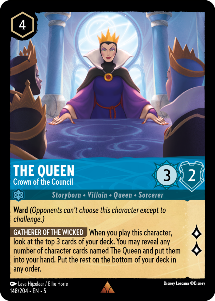 5SSK-148, R, The Queen - Crown of the Council(Foil)