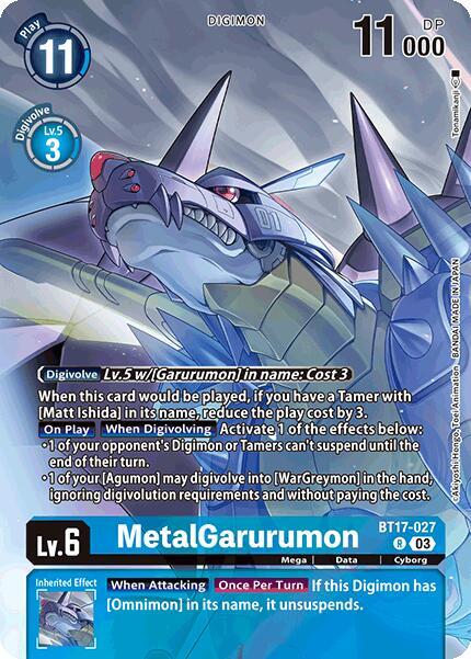 BT17-027, R, MetalGarurumon (Omnimon Binder Set)