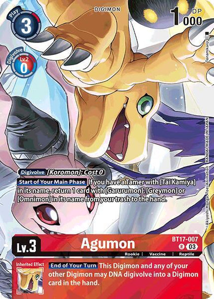 BT17-007, R, Agumon (Omnimon Binder Set)