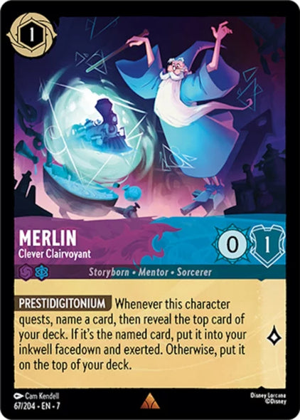 7ARC-067, R, Merlin - Clever Clairvoyant (Foil)