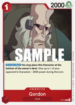 P-013, P, Gordon (Promo Version)