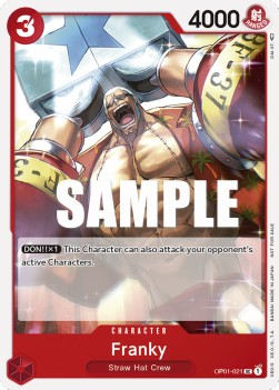 OP01-021, UC, Franky (Promo Version)