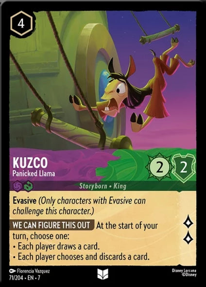 7ARC-071, UC, Kuzco - Panicked Llama (Foil)