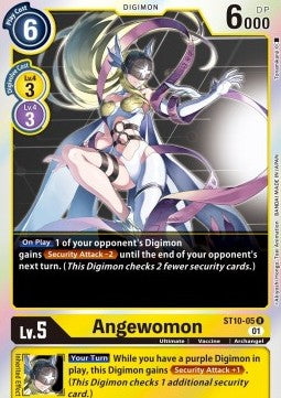 ST10-05 R, Angewomon (Playmat set Alternate) – Kai of Cards