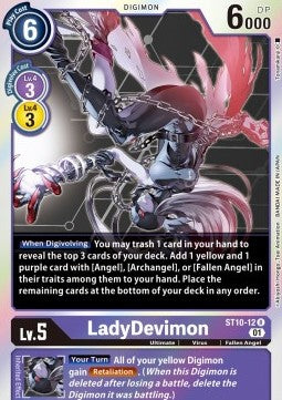 ST10-12 R, LadyDevimon (Playmat set Alternate)