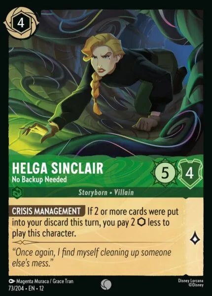 12WIL-073, C, Helga Sinclair - No Backup Needed