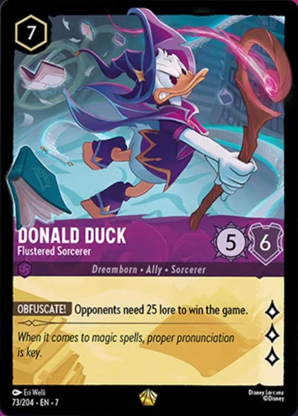 7ARC-073, L, Donald Duck - Flustered Sorcerer (Foil)