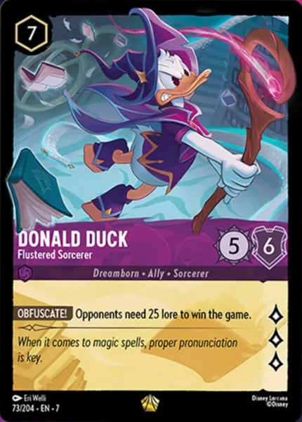 7ARC-073, L, Donald Duck - Flustered Sorcerer